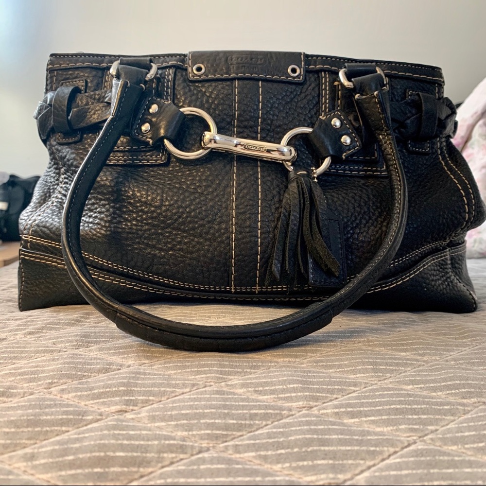 Vintage EUC Coach Black Leather Hamilton bag 💼 - Picture 8 of 8